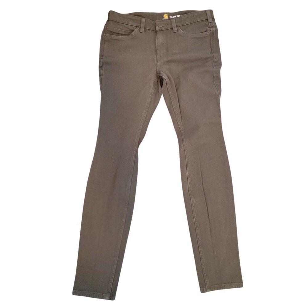 Carhartt Womens Slim Fit Rugged Flex Work Jeans Tarmac Size 6 Slim